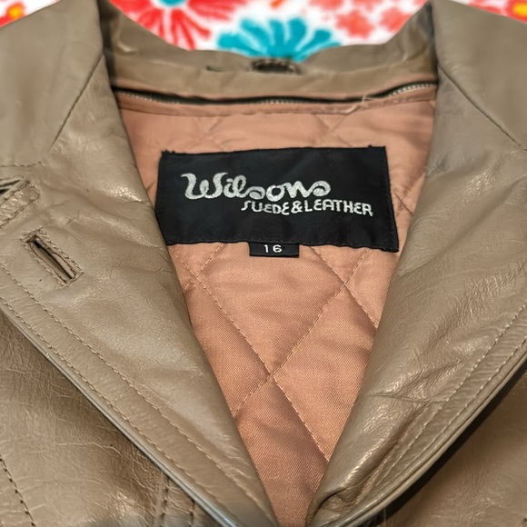 Vintage 1980’s Women’s Wilson’s Suede and Leather Trench-coat in XL/16 - Picture 3 of 16